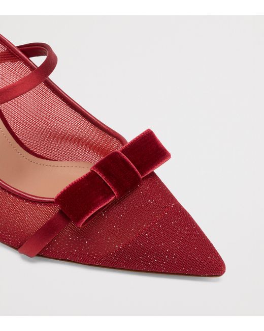 Malone Souliers Glittered Aurora Heeled Mules 70