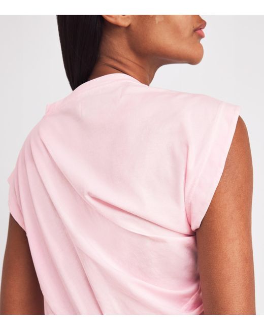 Vivienne Westwood Pink Cotton Asymmetric Orb Hebo Top