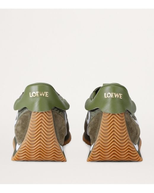 【無料郵送/関税込/正規品】 Loewe Flow Runner in Nylon and Su Flow Runner in nylon and suede Brown - LOEWE