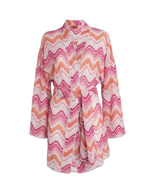 Missoni Pink Zigzag Beach Cover-up