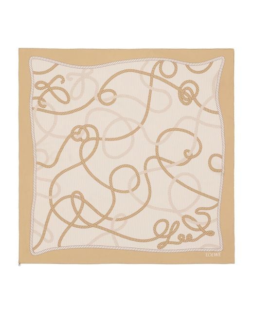 Loewe Natural Silk Twill Scarf