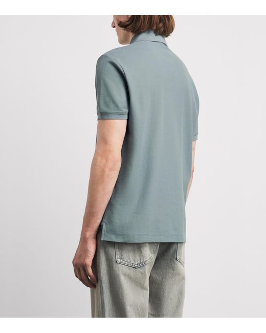 Emporio Armani Blue Cotton Polo Shirt for men