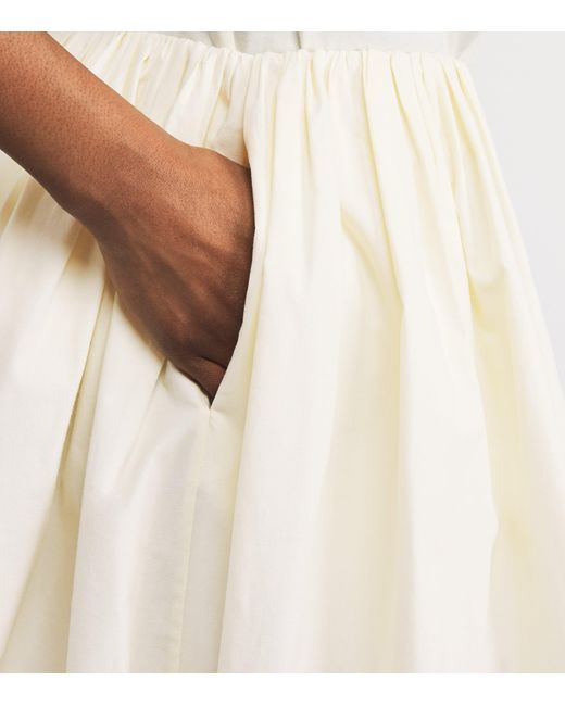 Brandon Maxwell Natural The Hadley Mini Skirt