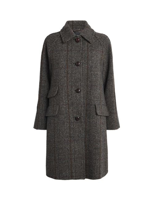 Weekend by Maxmara Gray Prince Of Wales Check Coat