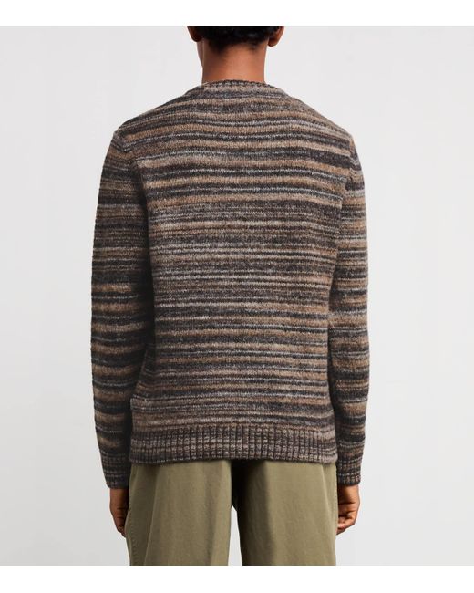 Barbour Brown Wool-Blend Pately Sweater for men