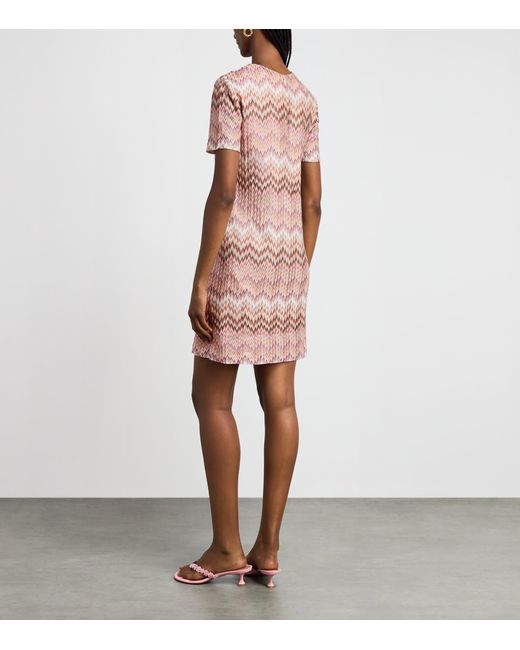 Missoni Pink Zigzag Midi Dress