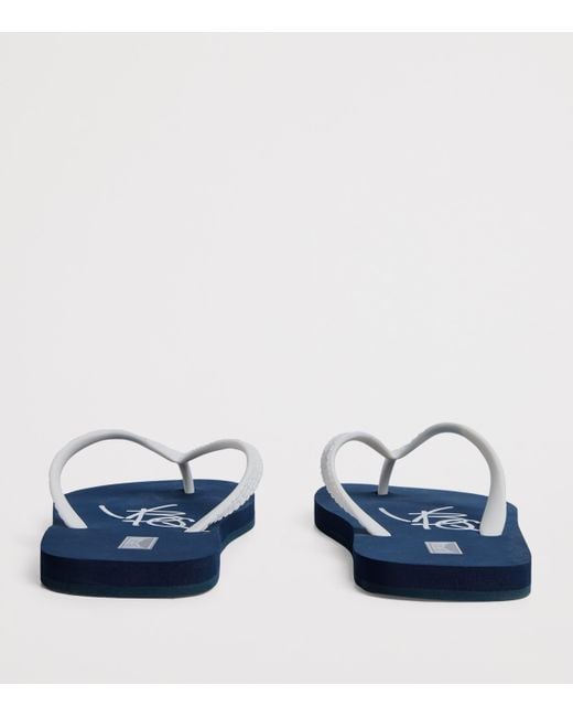 Vilebrequin Blue Vbq Flip Flops for men