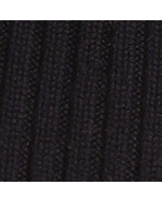 Dolce & Gabbana Black Virgin Wool Beanie Hat for men