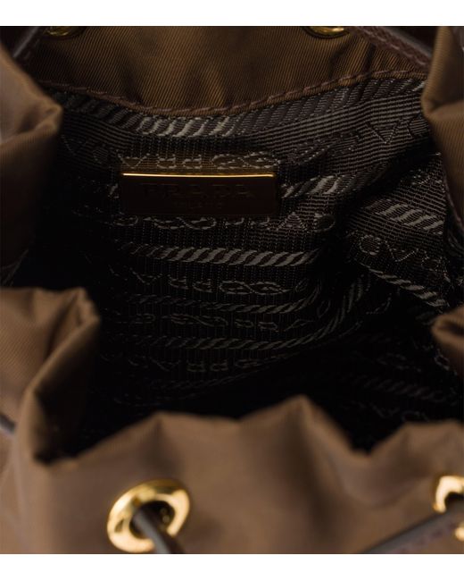 Prada Black Re-Nylon Duet Bucket Bag