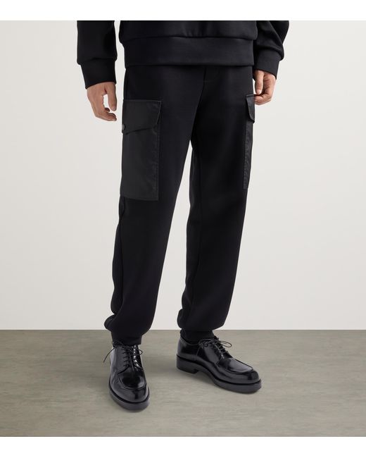 Prada Black Cotton-Fleece Sweatpants