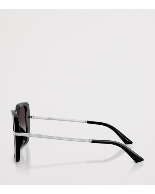 Jimmy Choo Black Square Sunglasses