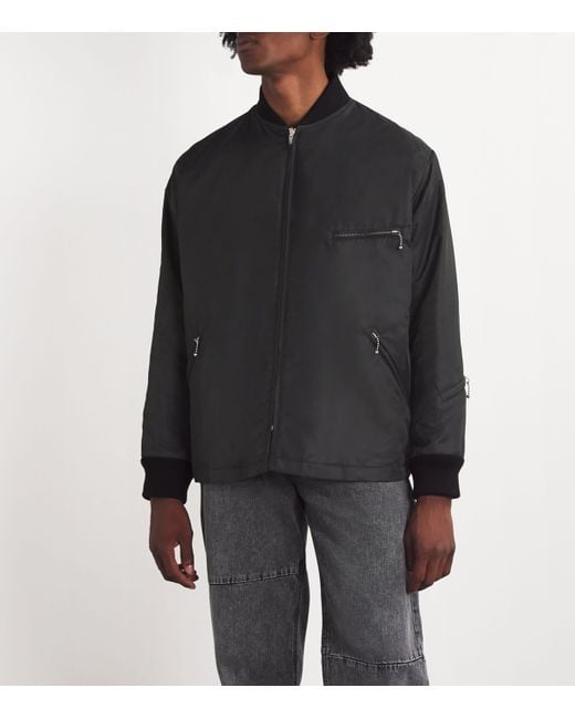 MM6 by Maison Martin Margiela Black Bomber Jacket for men