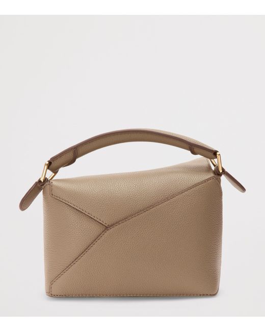 Loewe Metallic Mini Leather Puzzle Edge Top-Handle Bag