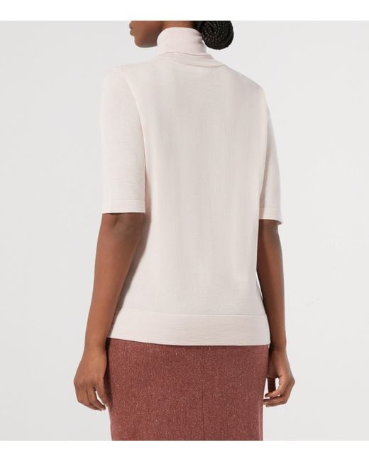Marina Rinaldi White Virgin Wool Alfa Sweater