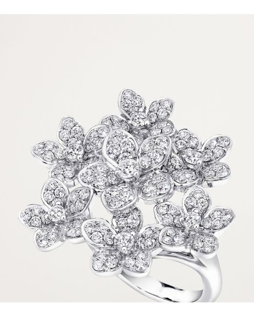 Graff White And Diamond Wild Flower Ring