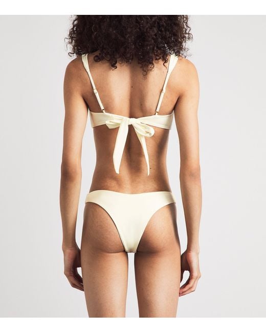 Away That Day White Cannes Bikini Top