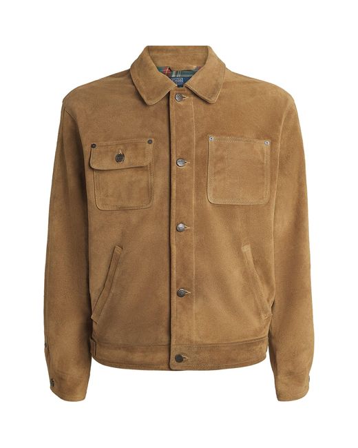 Polo Ralph Lauren Brown Suede Field Jacket for men