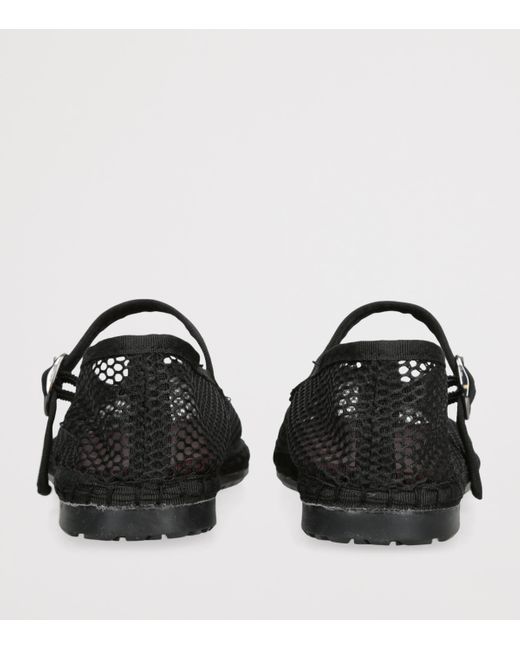Flabelus Black Mesh Isabella Ballet Flats