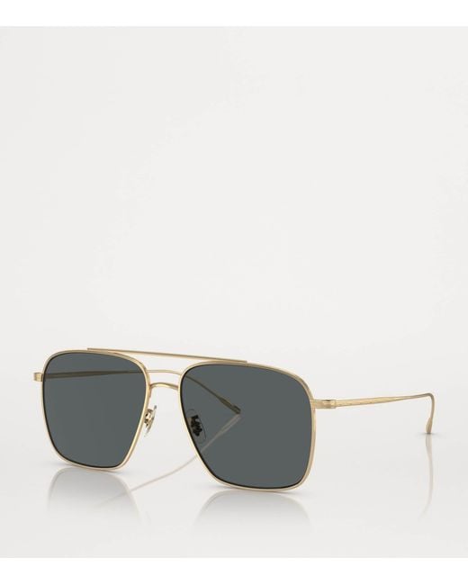 Oliver Peoples Gray Titanium Dresner Sunglasses