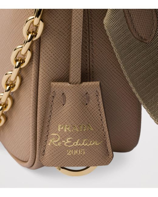 Prada Brown Leather Re-Edition 2005 Shoulder Bag