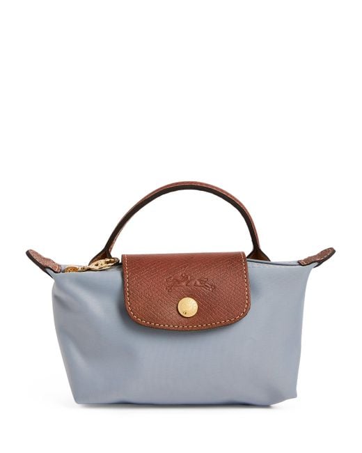 Longchamp Blue Le Pliage Original Pouch