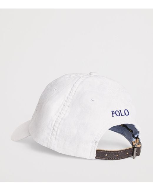 Polo Ralph Lauren White Polo Pony Baseball Cap for men