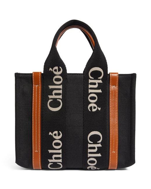 Chloé Black Small Woody Tote Bag