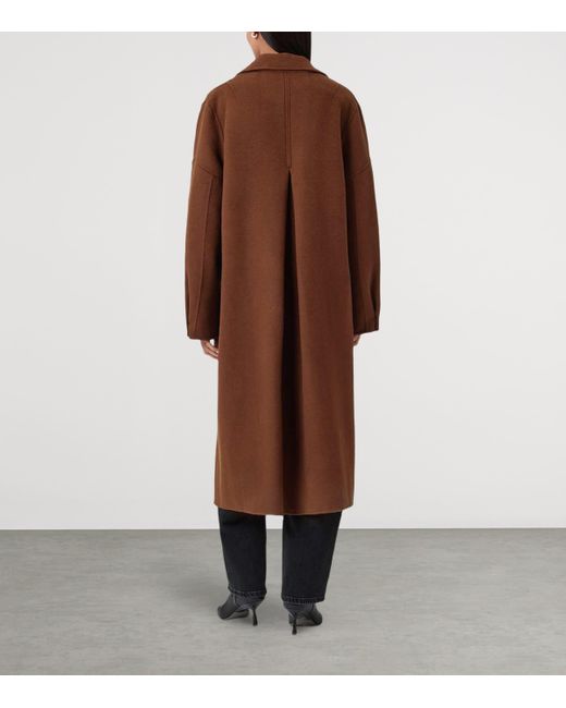 AllSaints Brown Wool-Blend Sellma Coat