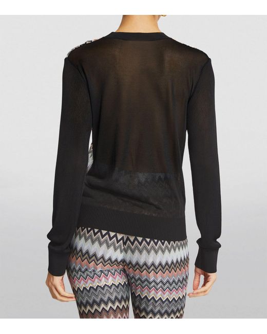 Missoni Gray Cotton-blend Zigzag Sweater