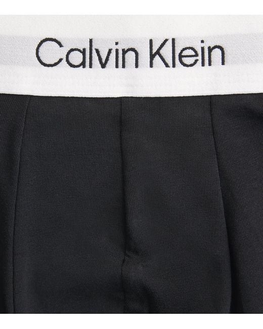 Calvin Klein Black Stretch-Cotton Icon Boxer Briefs for men