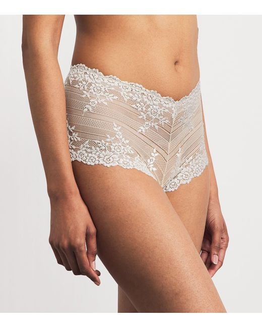 Wacoal White Embrace Lace Boy Shorts