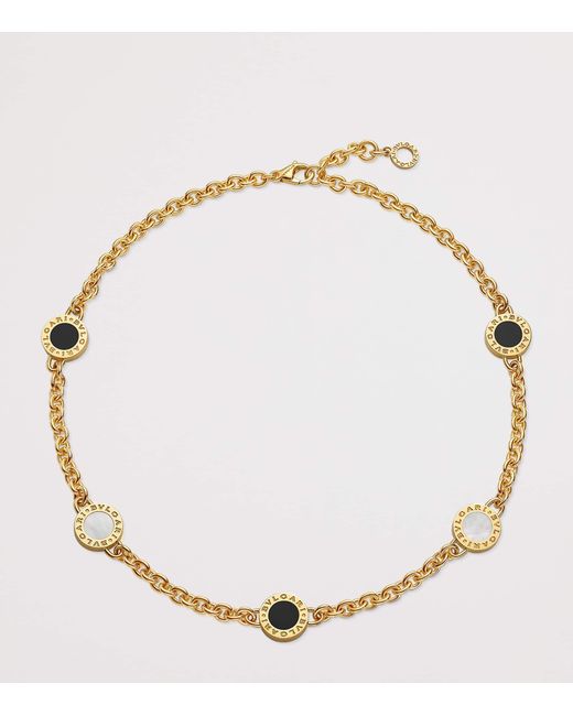 BVLGARI Metallic Mother-Of-Pearl And Onyx Necklace