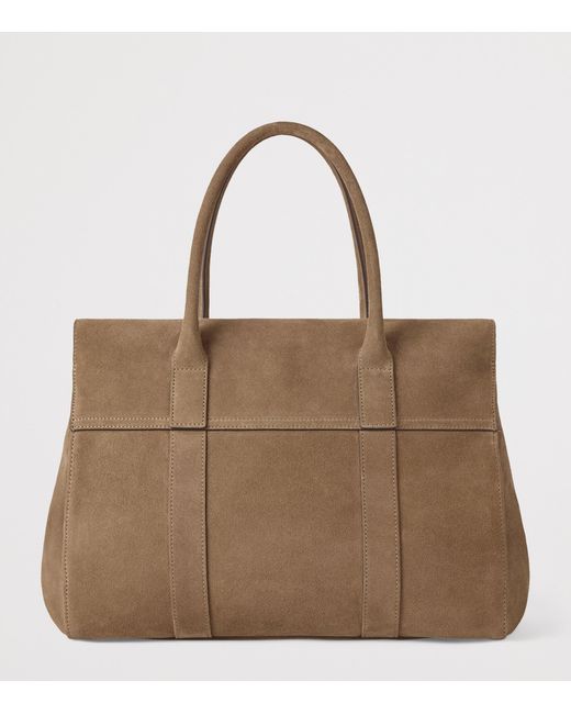 Mulberry Brown Suede Bayswater Top-Handle Bag