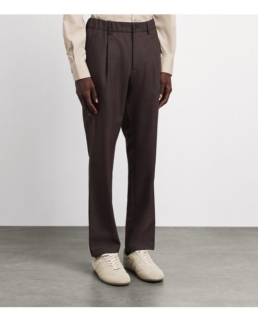Herno Gray Elasticated Tailored Trousers for men
