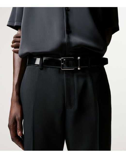 Christian Louboutin Black Chambeliss Leather Belt for men