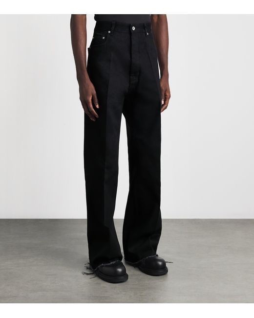 Rick Owens Black Geth Straight Jeans for men
