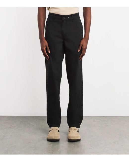 Rag & Bone Black Stretch-Cotton Chinos for men