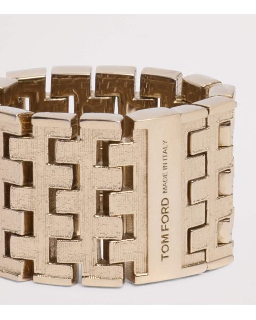 Tom Ford Metallic Links Ring