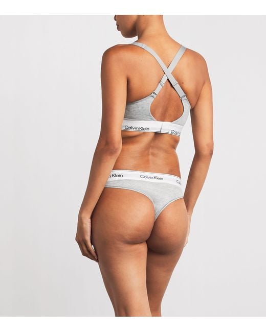Calvin Klein Gray Icon Lined Bralette