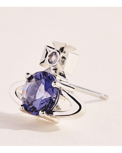 Vivienne Westwood Blue Reina Single Stud Earring for men
