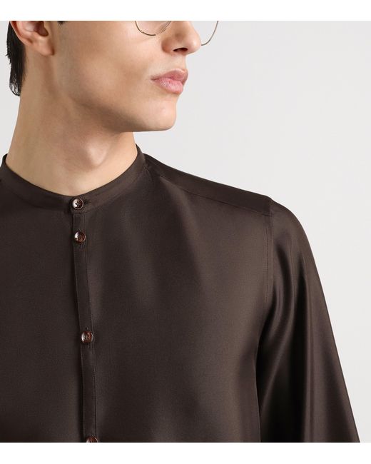 Dolce & Gabbana Black Silk Shirt for men
