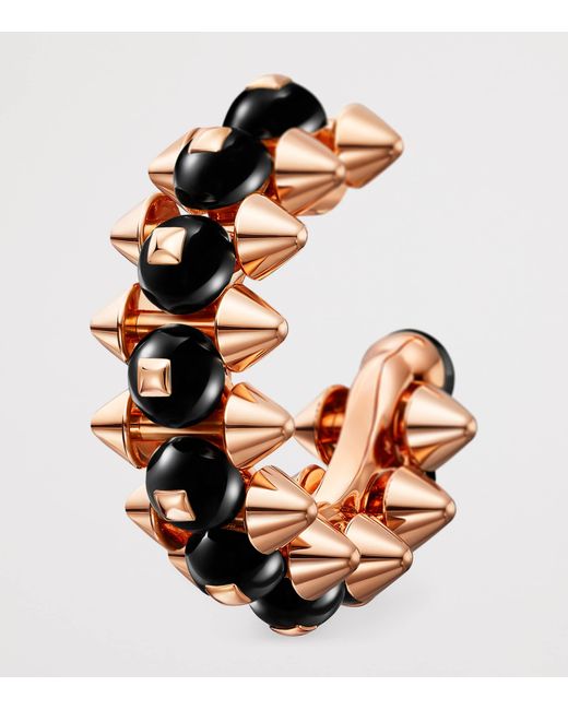 Cartier Metallic And Onyx Clash De Hoop Earrings