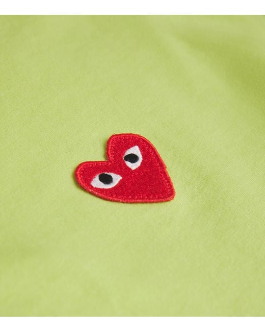 COMME DES GARÇONS PLAY Green Heart Logo T-Shirt for men