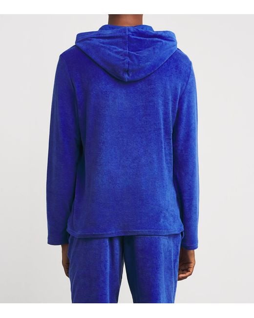 Vilebrequin Blue Terry Cotton Therapy Hoodie for men