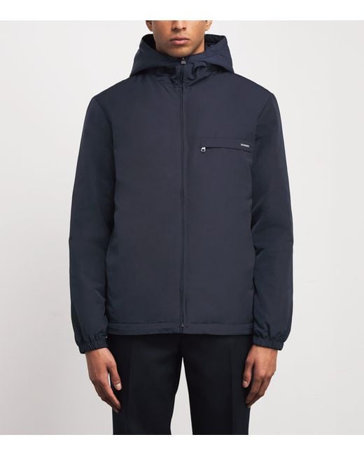 Sandro Blue Padded Logo Jacket for men
