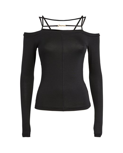 Jacquemus Synthetic Le Sierra Top in Black | Lyst