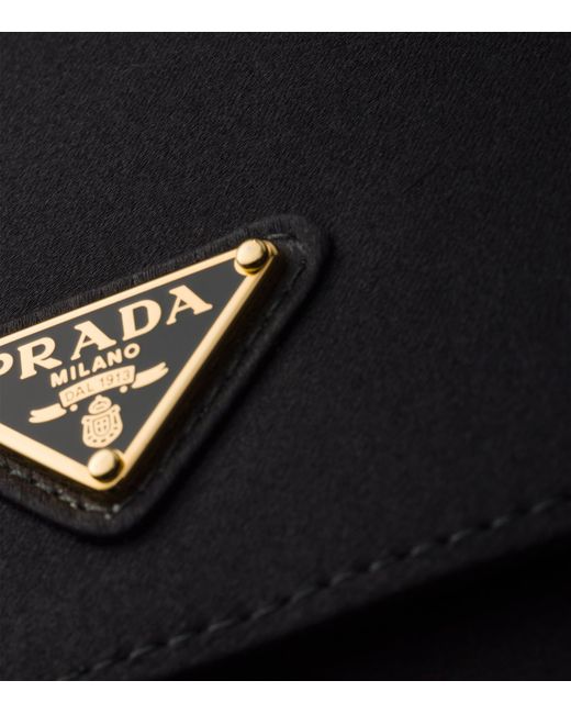 Prada Black Satin Shoulder Bag