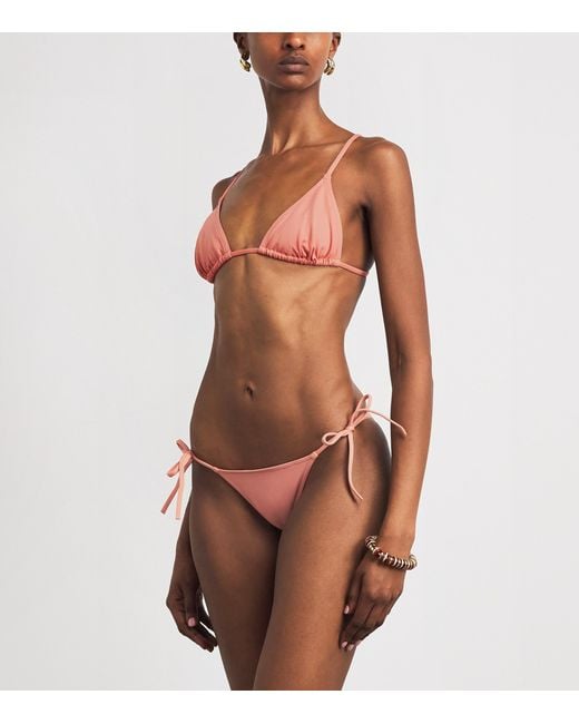 Eres Pink Mouna Triangle Bikini Top