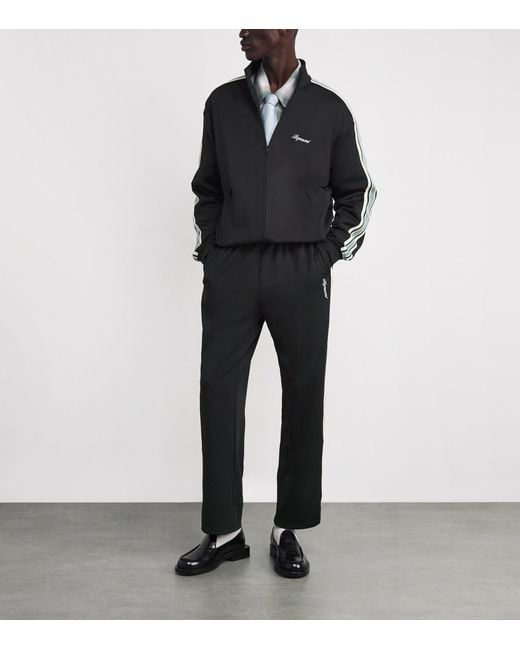 Represent Black Stretch-Jersey Side-Stripe Sweatpants for men
