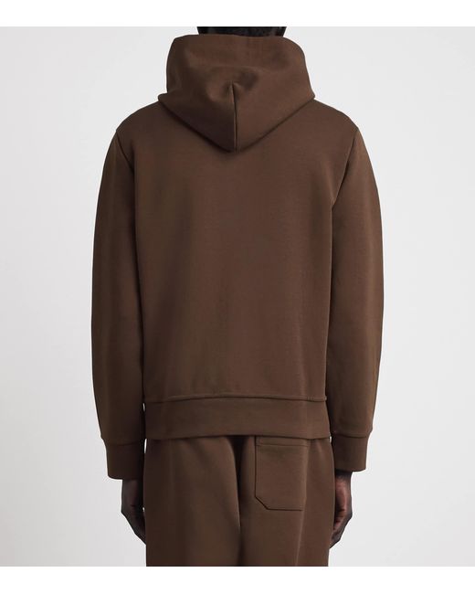 Polo Ralph Lauren Brown Cotton-Blend Logo Zip-Up Hoodie for men